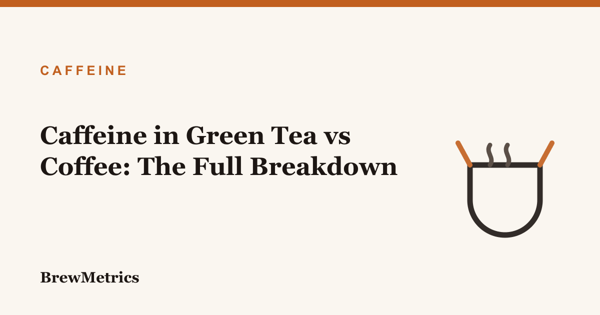 Caffeine in Green Tea vs Coffee: The Full Breakdown