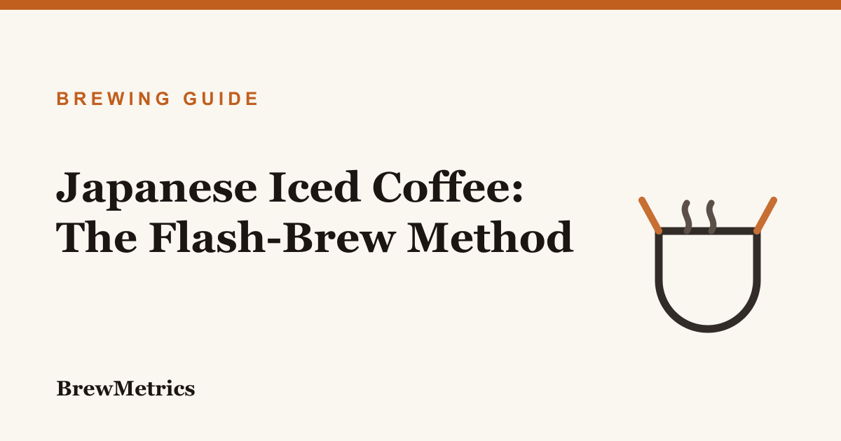 Japanese Iced Coffee: The Flash-Brew Method
