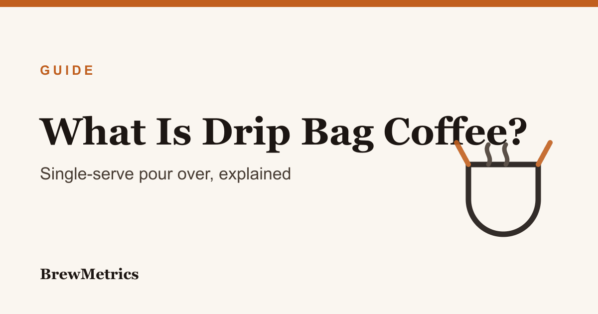 What Is Drip Bag Coffee? How Single-Serve Pour Over Works